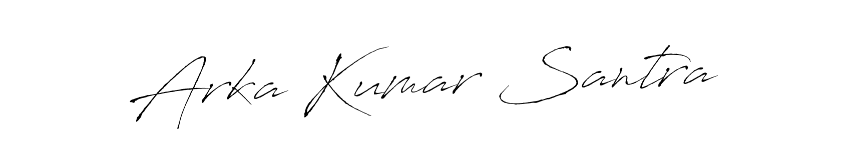 Make a beautiful signature design for name Arka Kumar Santra. With this signature (Antro_Vectra) style, you can create a handwritten signature for free. Arka Kumar Santra signature style 6 images and pictures png