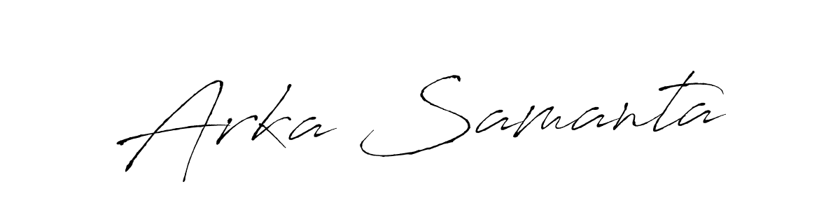 You can use this online signature creator to create a handwritten signature for the name Arka Samanta. This is the best online autograph maker. Arka Samanta signature style 6 images and pictures png