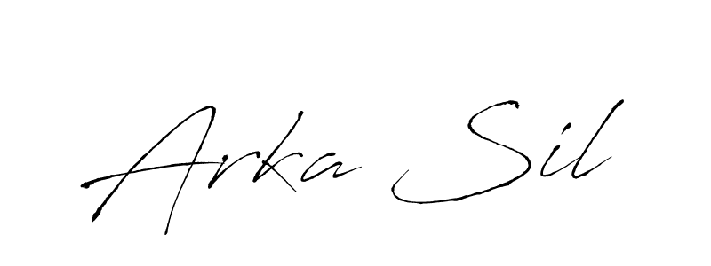 The best way (Antro_Vectra) to make a short signature is to pick only two or three words in your name. The name Arka Sil include a total of six letters. For converting this name. Arka Sil signature style 6 images and pictures png