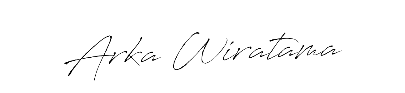 Also we have Arka Wiratama name is the best signature style. Create professional handwritten signature collection using Antro_Vectra autograph style. Arka Wiratama signature style 6 images and pictures png
