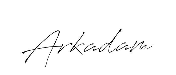 Design your own signature with our free online signature maker. With this signature software, you can create a handwritten (Antro_Vectra) signature for name Arkadam. Arkadam signature style 6 images and pictures png