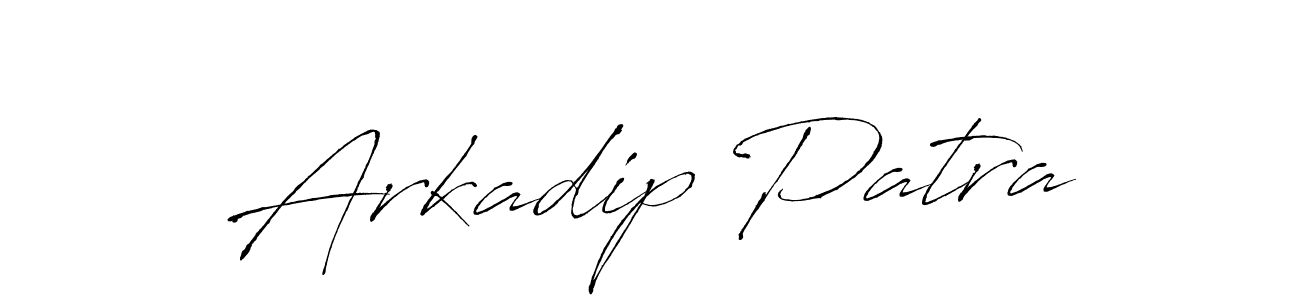 Arkadip Patra stylish signature style. Best Handwritten Sign (Antro_Vectra) for my name. Handwritten Signature Collection Ideas for my name Arkadip Patra. Arkadip Patra signature style 6 images and pictures png