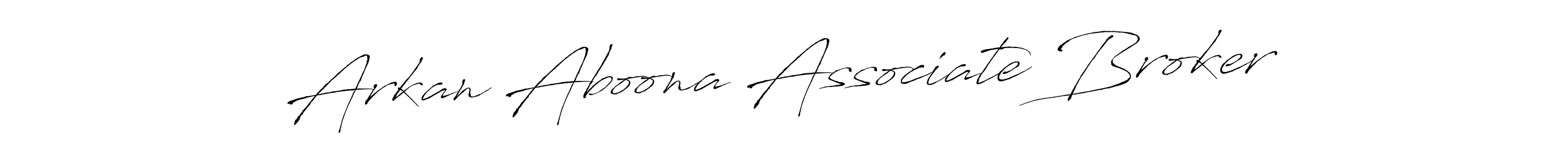 Make a beautiful signature design for name Arkan Aboona Associate Broker. Use this online signature maker to create a handwritten signature for free. Arkan Aboona Associate Broker signature style 6 images and pictures png