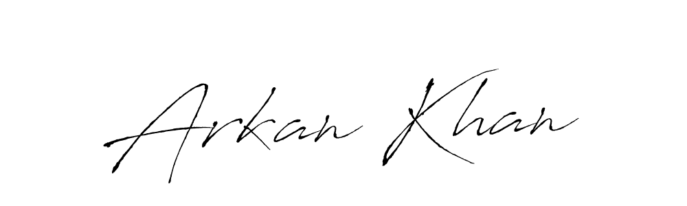 Use a signature maker to create a handwritten signature online. With this signature software, you can design (Antro_Vectra) your own signature for name Arkan Khan. Arkan Khan signature style 6 images and pictures png