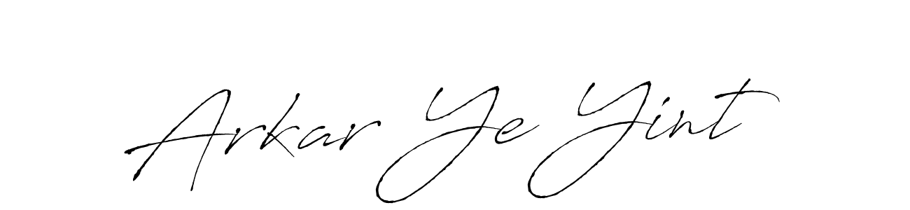 How to make Arkar Ye Yint signature? Antro_Vectra is a professional autograph style. Create handwritten signature for Arkar Ye Yint name. Arkar Ye Yint signature style 6 images and pictures png