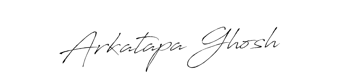 Make a beautiful signature design for name Arkatapa Ghosh. With this signature (Antro_Vectra) style, you can create a handwritten signature for free. Arkatapa Ghosh signature style 6 images and pictures png