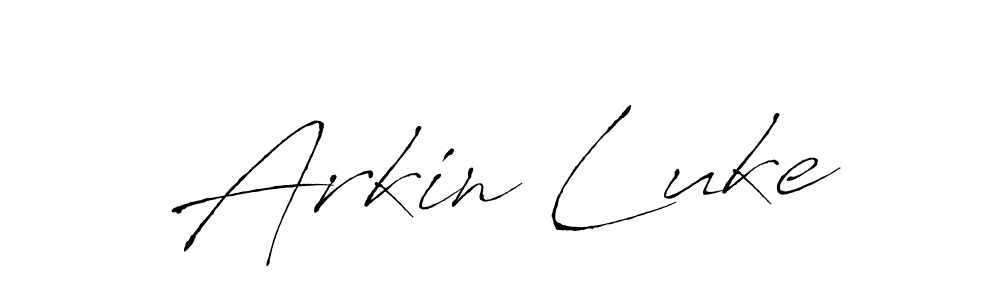 Arkin Luke stylish signature style. Best Handwritten Sign (Antro_Vectra) for my name. Handwritten Signature Collection Ideas for my name Arkin Luke. Arkin Luke signature style 6 images and pictures png