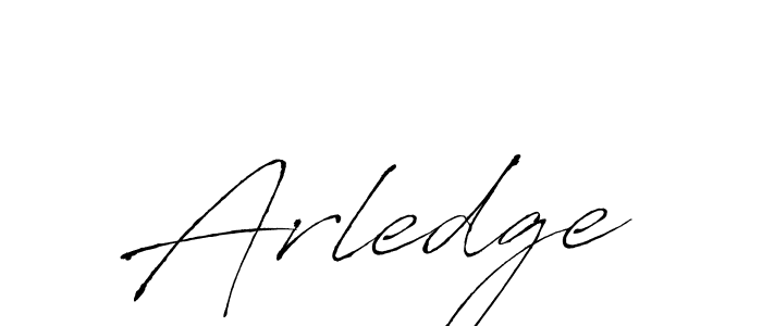 Make a beautiful signature design for name Arledge. With this signature (Antro_Vectra) style, you can create a handwritten signature for free. Arledge signature style 6 images and pictures png