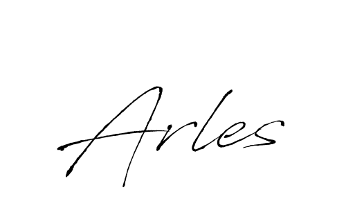 Create a beautiful signature design for name Arles. With this signature (Antro_Vectra) fonts, you can make a handwritten signature for free. Arles signature style 6 images and pictures png