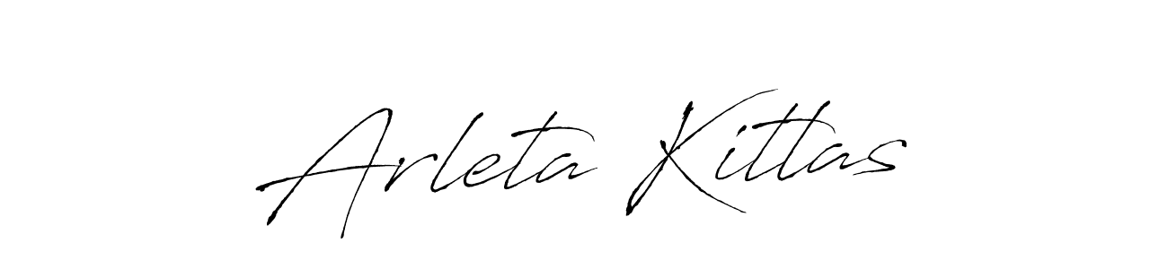 Antro_Vectra is a professional signature style that is perfect for those who want to add a touch of class to their signature. It is also a great choice for those who want to make their signature more unique. Get Arleta Kitlas name to fancy signature for free. Arleta Kitlas signature style 6 images and pictures png