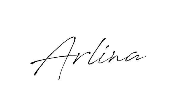 Make a beautiful signature design for name Arlina. With this signature (Antro_Vectra) style, you can create a handwritten signature for free. Arlina signature style 6 images and pictures png