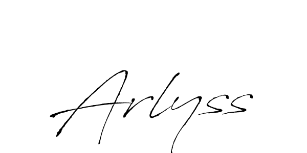 You should practise on your own different ways (Antro_Vectra) to write your name (Arlyss) in signature. don't let someone else do it for you. Arlyss signature style 6 images and pictures png