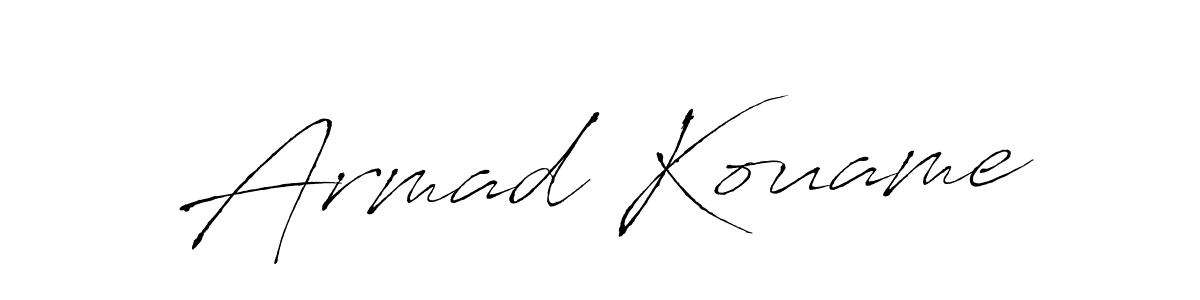 Create a beautiful signature design for name Armad Kouame. With this signature (Antro_Vectra) fonts, you can make a handwritten signature for free. Armad Kouame signature style 6 images and pictures png