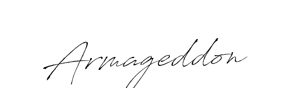 Design your own signature with our free online signature maker. With this signature software, you can create a handwritten (Antro_Vectra) signature for name Armageddon. Armageddon signature style 6 images and pictures png