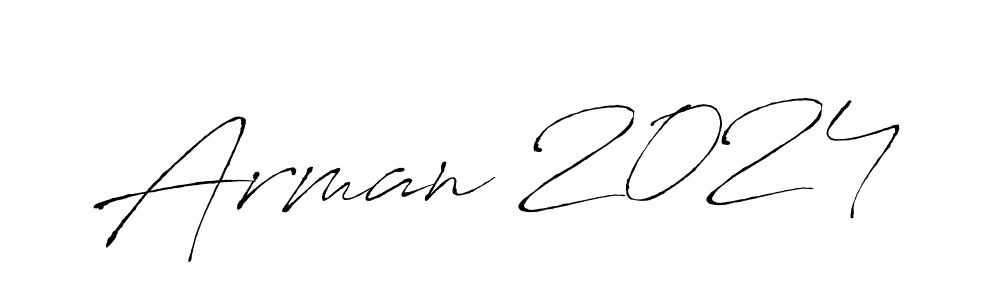 Create a beautiful signature design for name Arman 2024. With this signature (Antro_Vectra) fonts, you can make a handwritten signature for free. Arman 2024 signature style 6 images and pictures png