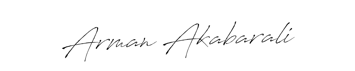 Also we have Arman Akabarali name is the best signature style. Create professional handwritten signature collection using Antro_Vectra autograph style. Arman Akabarali signature style 6 images and pictures png