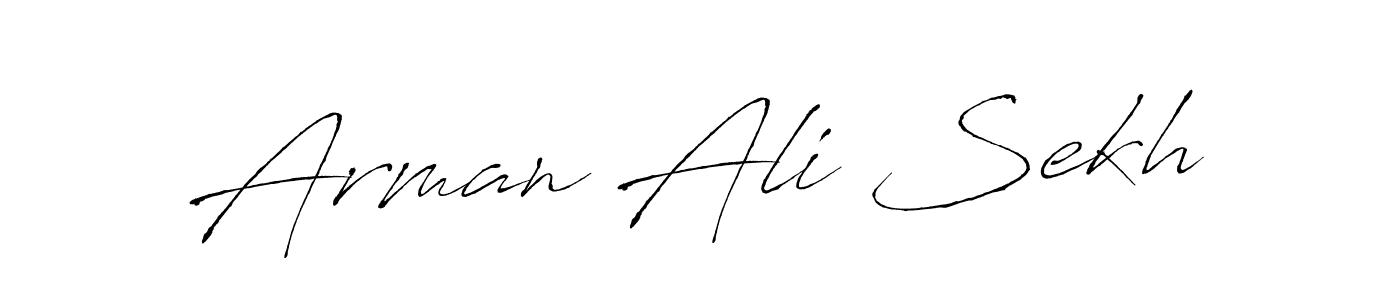 if you are searching for the best signature style for your name Arman Ali Sekh. so please give up your signature search. here we have designed multiple signature styles  using Antro_Vectra. Arman Ali Sekh signature style 6 images and pictures png