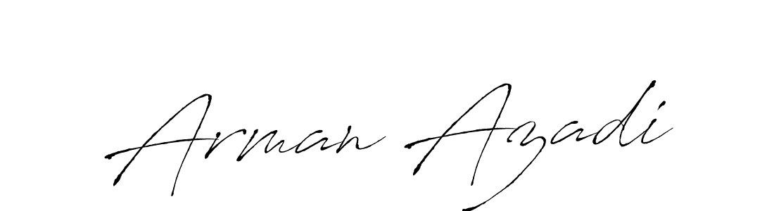 Create a beautiful signature design for name Arman Azadi. With this signature (Antro_Vectra) fonts, you can make a handwritten signature for free. Arman Azadi signature style 6 images and pictures png