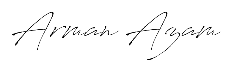 Looking for an artistic signature for Arman Azam? The Antro_Vectra calligraphy style gives a sophisticated flow suitable for business cards and emails. Arman Azam signature style 6 images and pictures png