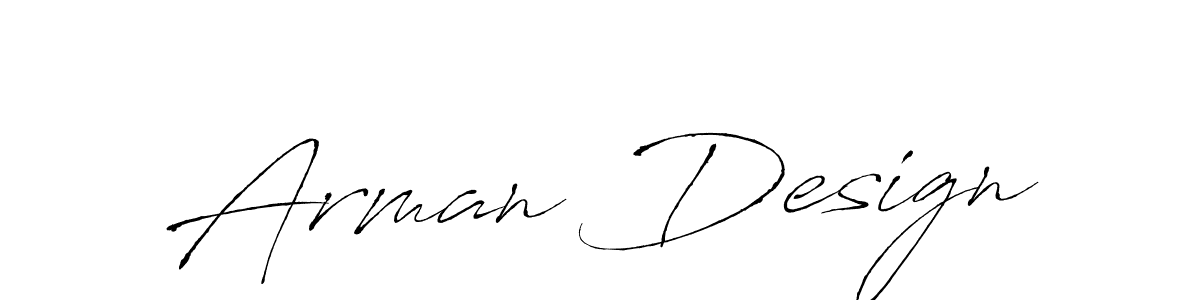 The best way (Antro_Vectra) to make a short signature is to pick only two or three words in your name. The name Arman Design include a total of six letters. For converting this name. Arman Design signature style 6 images and pictures png