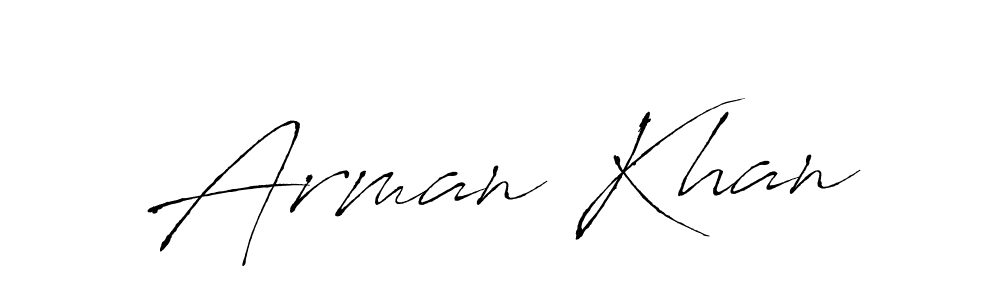 Use a signature maker to create a handwritten signature online. With this signature software, you can design (Antro_Vectra) your own signature for name Arman Khan. Arman Khan signature style 6 images and pictures png