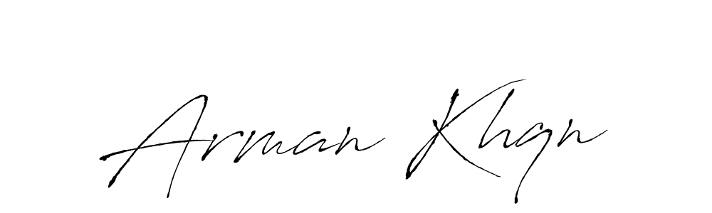 Arman Khqn stylish signature style. Best Handwritten Sign (Antro_Vectra) for my name. Handwritten Signature Collection Ideas for my name Arman Khqn. Arman Khqn signature style 6 images and pictures png