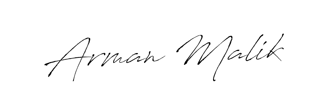 Use a signature maker to create a handwritten signature online. With this signature software, you can design (Antro_Vectra) your own signature for name Arman Malik. Arman Malik signature style 6 images and pictures png