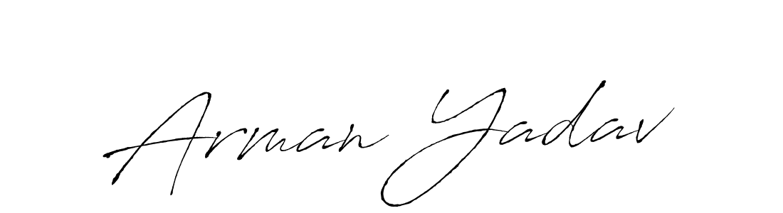 You should practise on your own different ways (Antro_Vectra) to write your name (Arman Yadav) in signature. don't let someone else do it for you. Arman Yadav signature style 6 images and pictures png