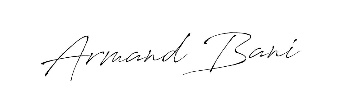 How to make Armand Bani name signature. Use Antro_Vectra style for creating short signs online. This is the latest handwritten sign. Armand Bani signature style 6 images and pictures png