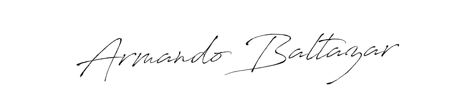 Make a beautiful signature design for name Armando Baltazar. With this signature (Antro_Vectra) style, you can create a handwritten signature for free. Armando Baltazar signature style 6 images and pictures png
