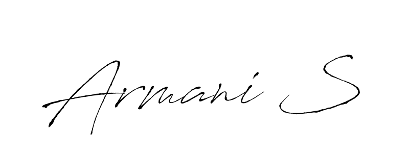 The best way (Antro_Vectra) to make a short signature is to pick only two or three words in your name. The name Armani S include a total of six letters. For converting this name. Armani S signature style 6 images and pictures png