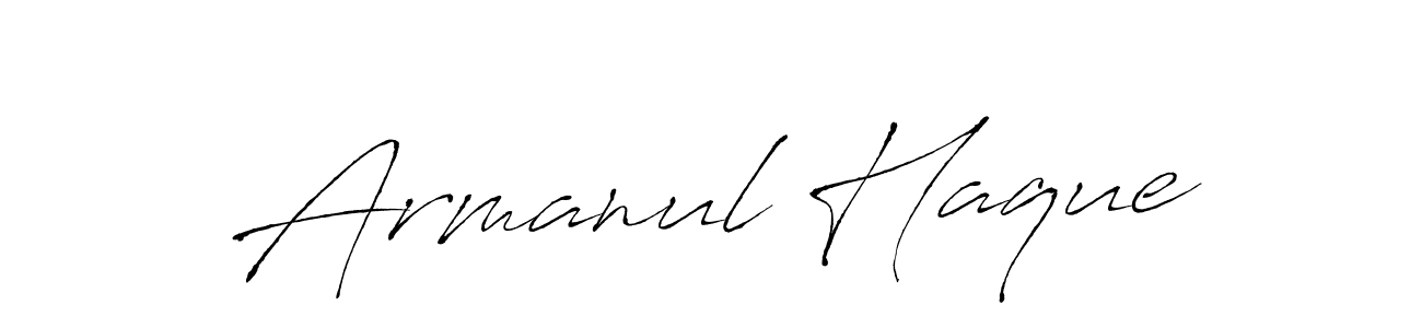 The best way (Antro_Vectra) to make a short signature is to pick only two or three words in your name. The name Armanul Haque include a total of six letters. For converting this name. Armanul Haque signature style 6 images and pictures png