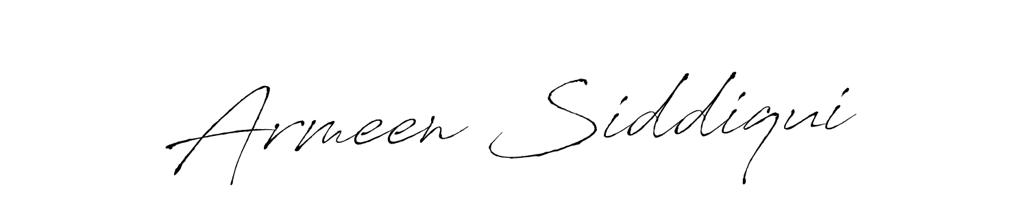 Design your own signature with our free online signature maker. With this signature software, you can create a handwritten (Antro_Vectra) signature for name Armeen Siddiqui. Armeen Siddiqui signature style 6 images and pictures png