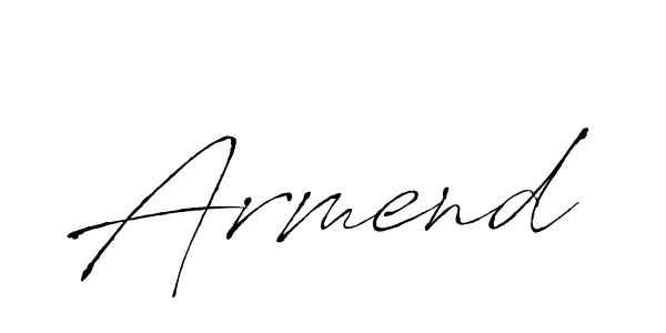 How to make Armend name signature. Use Antro_Vectra style for creating short signs online. This is the latest handwritten sign. Armend signature style 6 images and pictures png