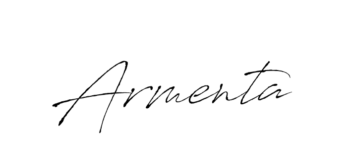 The best way (Antro_Vectra) to make a short signature is to pick only two or three words in your name. The name Armenta include a total of six letters. For converting this name. Armenta signature style 6 images and pictures png