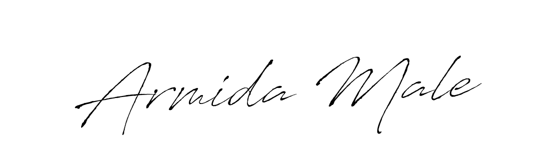 Make a beautiful signature design for name Armida Male. With this signature (Antro_Vectra) style, you can create a handwritten signature for free. Armida Male signature style 6 images and pictures png