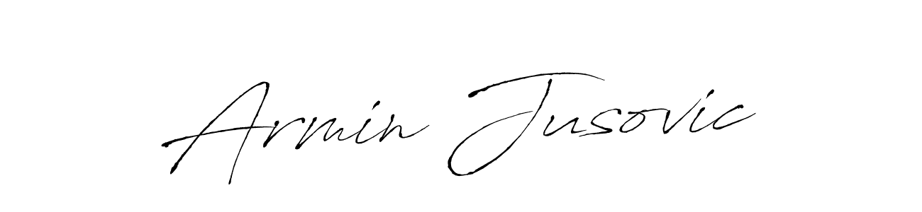 How to make Armin Jusovic name signature. Use Antro_Vectra style for creating short signs online. This is the latest handwritten sign. Armin Jusovic signature style 6 images and pictures png