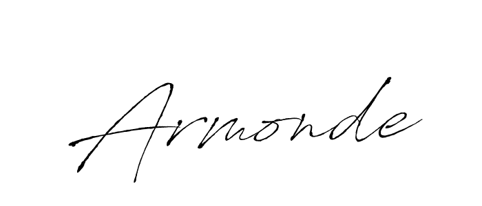 Antro_Vectra is a professional signature style that is perfect for those who want to add a touch of class to their signature. It is also a great choice for those who want to make their signature more unique. Get Armonde name to fancy signature for free. Armonde signature style 6 images and pictures png