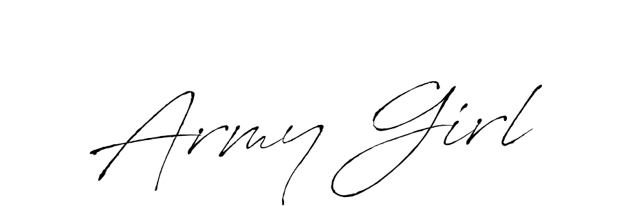 Army Girl stylish signature style. Best Handwritten Sign (Antro_Vectra) for my name. Handwritten Signature Collection Ideas for my name Army Girl. Army Girl signature style 6 images and pictures png