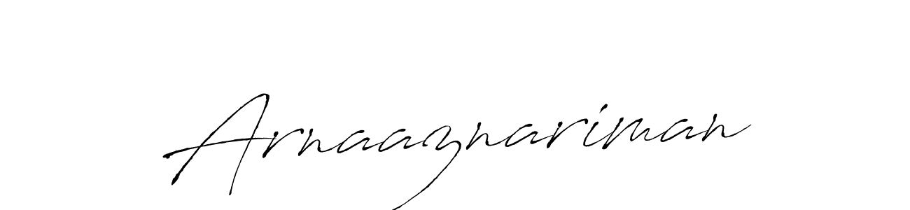 Design your own signature with our free online signature maker. With this signature software, you can create a handwritten (Antro_Vectra) signature for name Arnaaznariman. Arnaaznariman signature style 6 images and pictures png