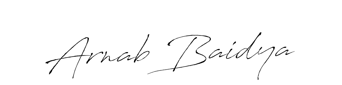 Create a beautiful signature design for name Arnab Baidya. With this signature (Antro_Vectra) fonts, you can make a handwritten signature for free. Arnab Baidya signature style 6 images and pictures png