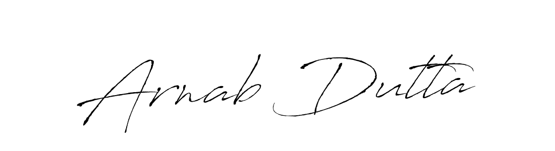 Design your own signature with our free online signature maker. With this signature software, you can create a handwritten (Antro_Vectra) signature for name Arnab Dutta. Arnab Dutta signature style 6 images and pictures png