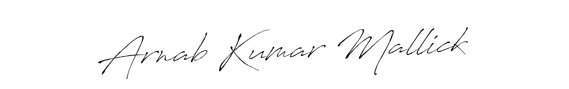 How to make Arnab Kumar Mallick signature? Antro_Vectra is a professional autograph style. Create handwritten signature for Arnab Kumar Mallick name. Arnab Kumar Mallick signature style 6 images and pictures png