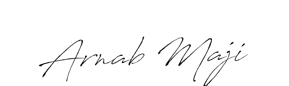 Create a beautiful signature design for name Arnab Maji. With this signature (Antro_Vectra) fonts, you can make a handwritten signature for free. Arnab Maji signature style 6 images and pictures png