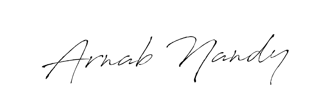 Design your own signature with our free online signature maker. With this signature software, you can create a handwritten (Antro_Vectra) signature for name Arnab Nandy. Arnab Nandy signature style 6 images and pictures png