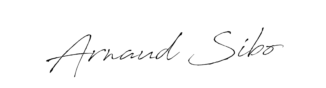 Arnaud Sibo stylish signature style. Best Handwritten Sign (Antro_Vectra) for my name. Handwritten Signature Collection Ideas for my name Arnaud Sibo. Arnaud Sibo signature style 6 images and pictures png