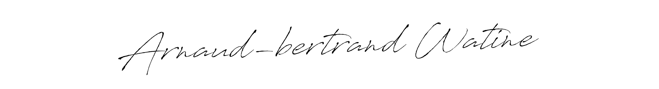 Make a beautiful signature design for name Arnaud-bertrand Watine. With this signature (Antro_Vectra) style, you can create a handwritten signature for free. Arnaud-bertrand Watine signature style 6 images and pictures png