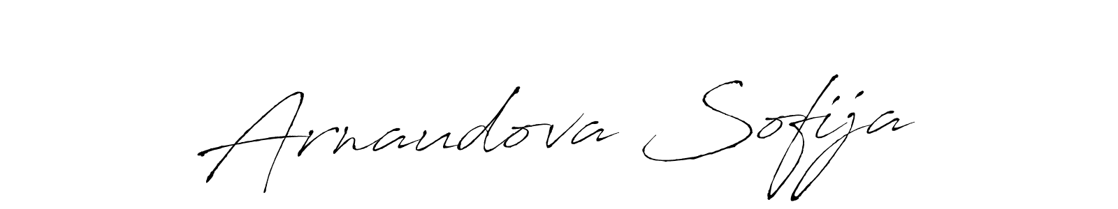 How to make Arnaudova Sofija name signature. Use Antro_Vectra style for creating short signs online. This is the latest handwritten sign. Arnaudova Sofija signature style 6 images and pictures png