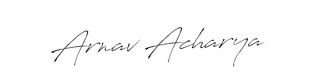 The best way (Antro_Vectra) to make a short signature is to pick only two or three words in your name. The name Arnav Acharya include a total of six letters. For converting this name. Arnav Acharya signature style 6 images and pictures png