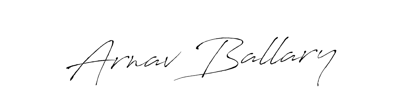How to make Arnav Ballary signature? Antro_Vectra is a professional autograph style. Create handwritten signature for Arnav Ballary name. Arnav Ballary signature style 6 images and pictures png